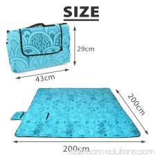 (79x79)Extra-Large Outdoor Water Resistant Picnic Blanket Pad Rug Camping Beach 568874292
